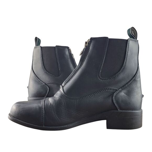 Ariat Devon IV Paddock Boots Girls 5 Kids Black Leather Equestrian - Picture 1 of 16